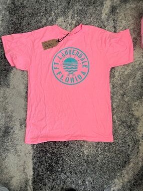 Ft. Lauderdale Florida Graphic Tee - Hot Pink